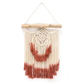 1009 (A D) White & Rust Macrame