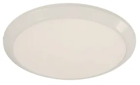 30W LED Flush Mount in Shiny White