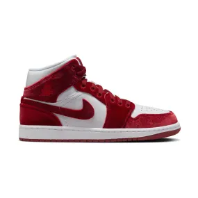 Air Jordan 1 Mid SE 'Red Velvet' Women's Shoes