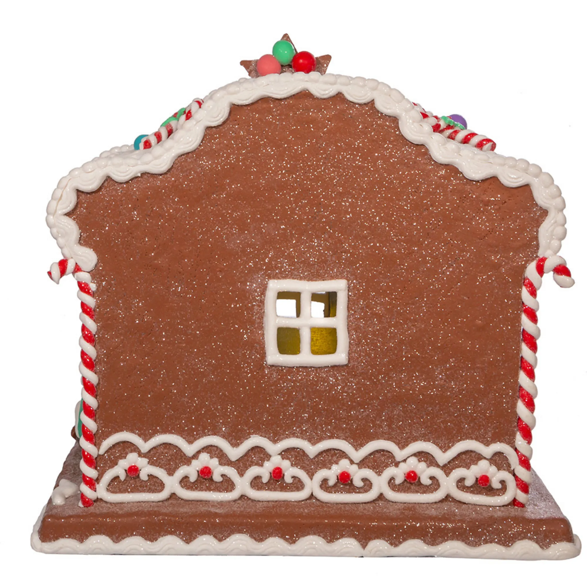 Battery-Operated Light Up Nativity Gingerbread House