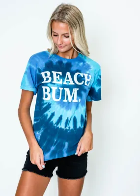 Beach Bum Ocean Rainbow Tie Dye T-shirt - Final Sale