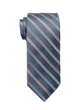 Boy's Tie 18887 Grey/Lilac/Blue