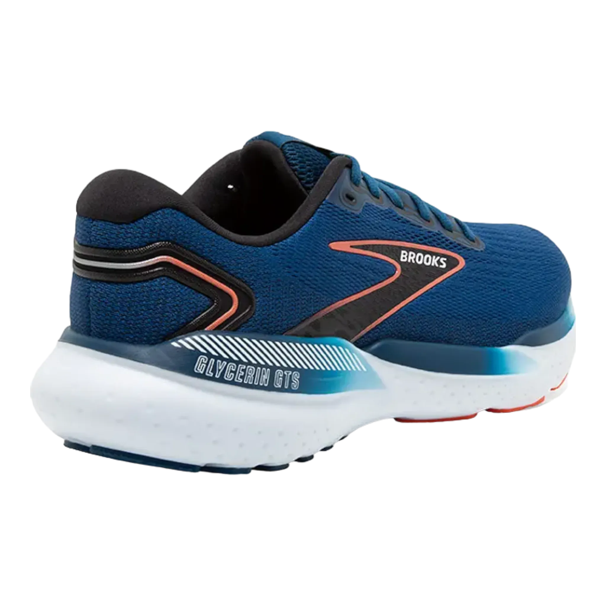 Brooks Men's Glycerin GTS 21 2E Wide - Blue Opal/Black/Nasturtium