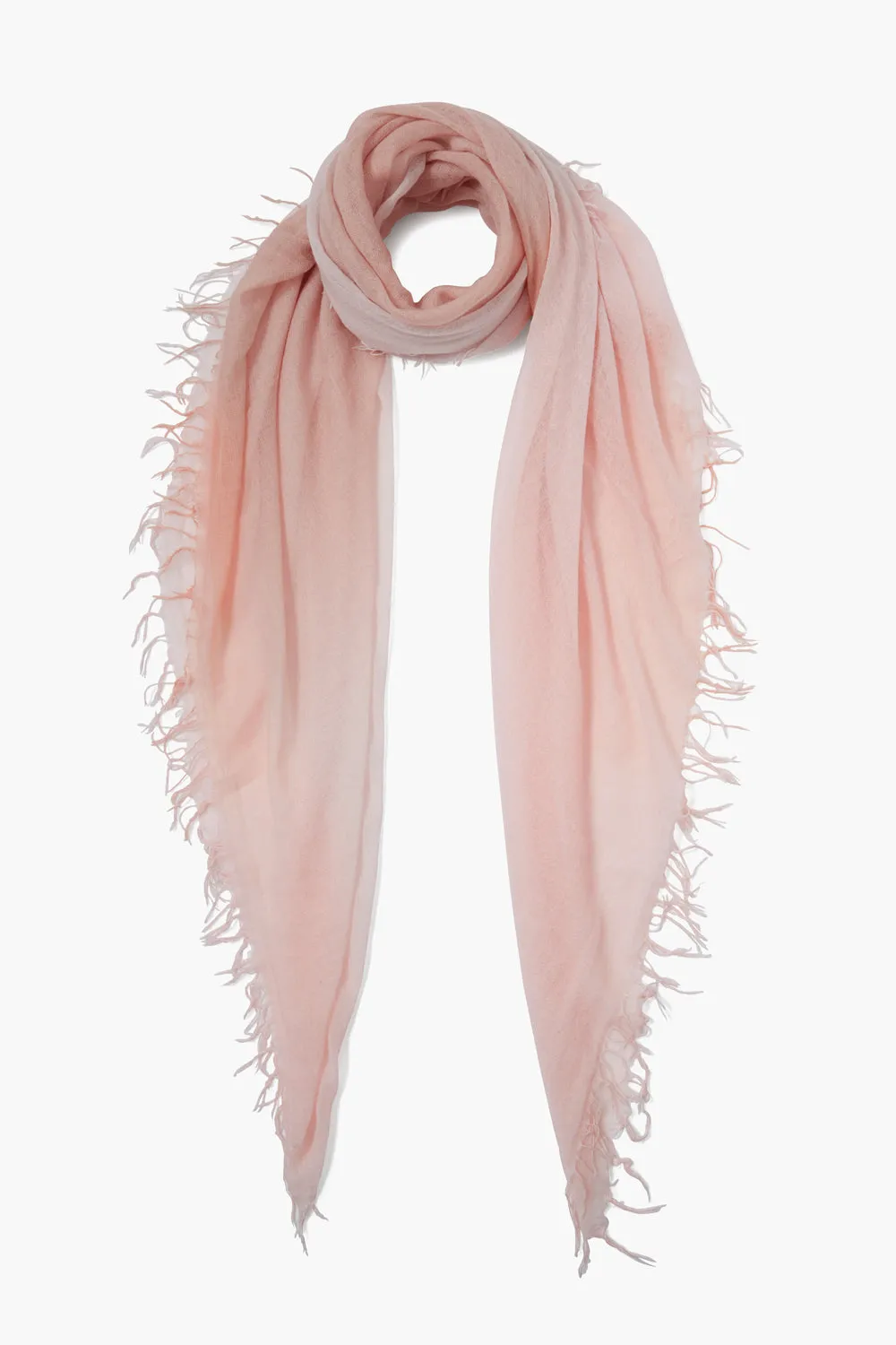 Cashmere and Silk Scarf Mahogany Rose Dip Dyed