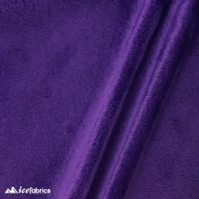 Dark Purple Ultra Soft 3mm Minky Fabric Faux Fur