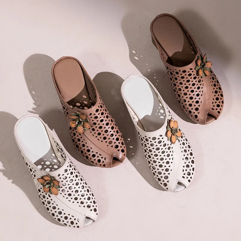 Elegant Retro Fish Mouth Women's Shoes