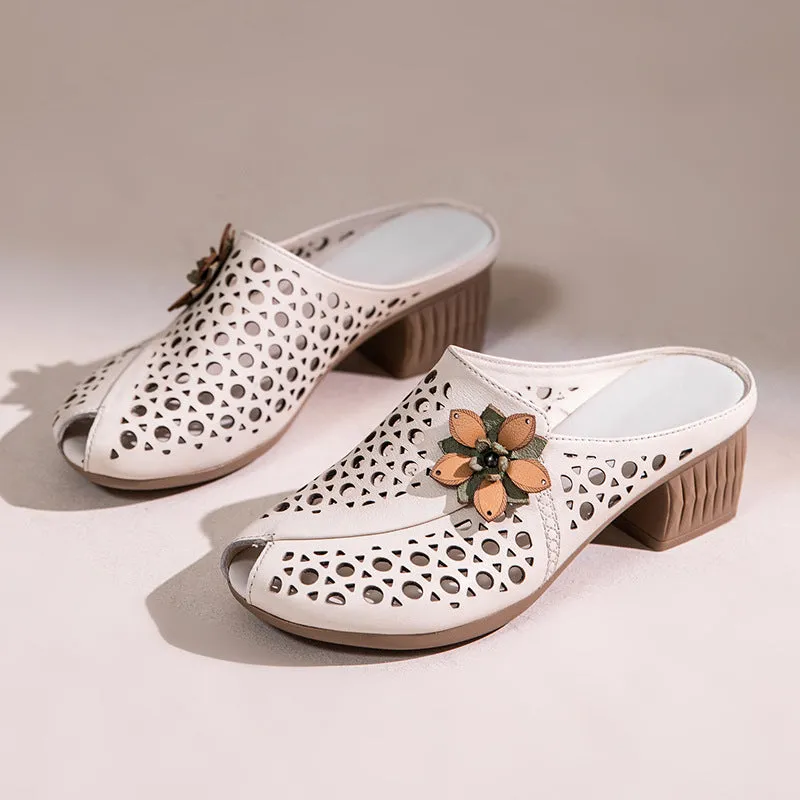 Elegant Retro Fish Mouth Women's Shoes