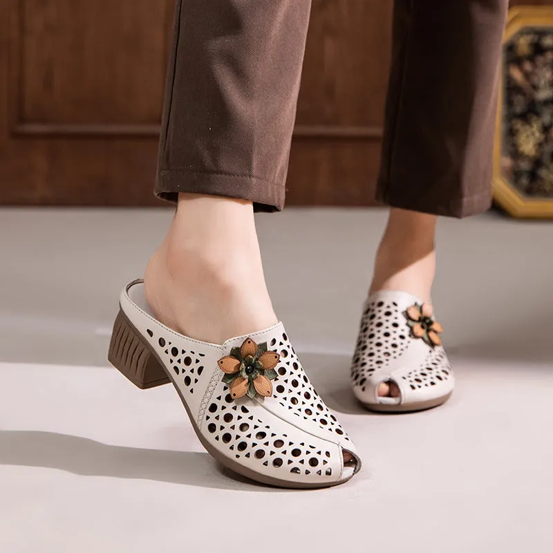 Elegant Retro Fish Mouth Women's Shoes