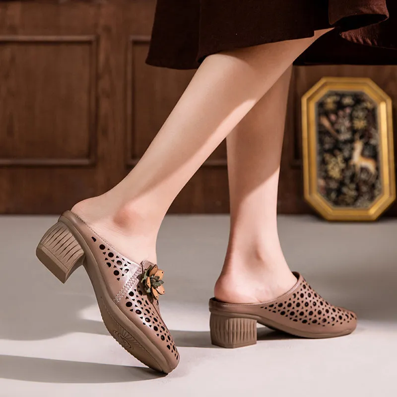 Elegant Retro Fish Mouth Women's Shoes