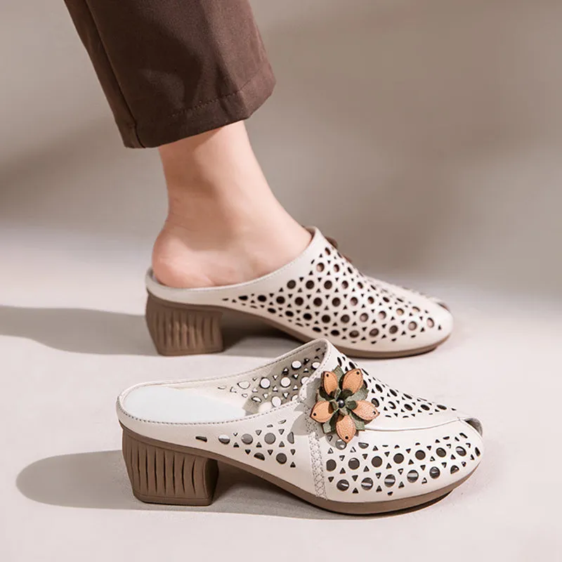 Elegant Retro Fish Mouth Women's Shoes