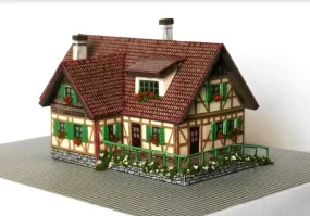 EMTZ Z Scale TR4 Built-up Small House 4 x 6cm (1.57 x 2.36)