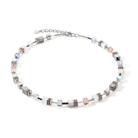 GeoCUBE® Iconic Monochrome necklace peach