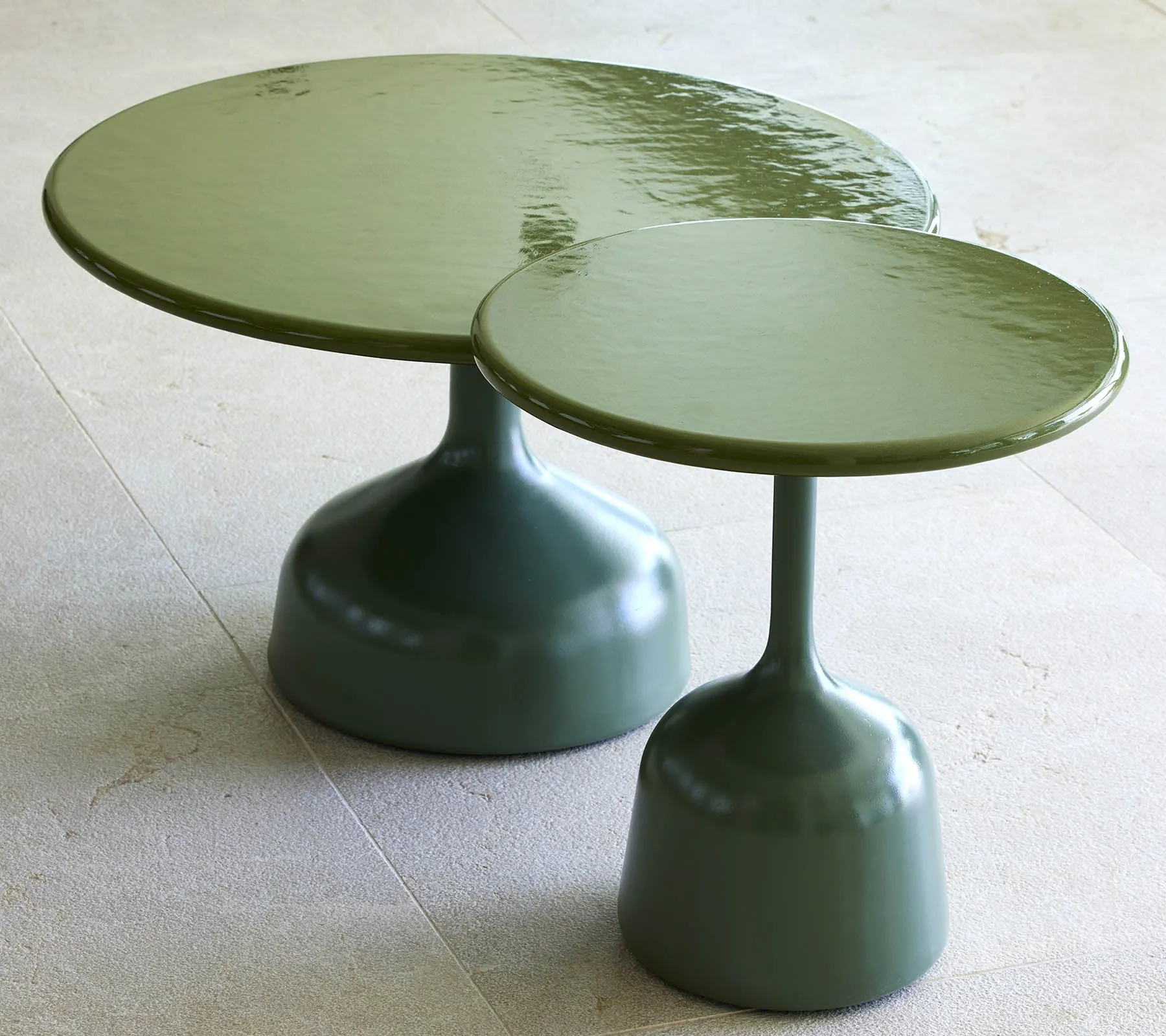 Glaze coffee table, small, dia. 45 cm