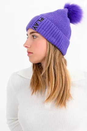 Lili Sidonio Purple Knitted Hat