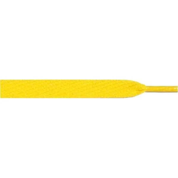 Skateboard Flat Laces - Yellow (1 Pair Pack) Shoelaces