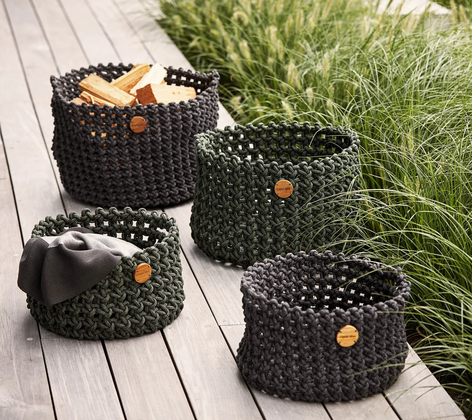 Soft Rope basket large, dia. 50 cm