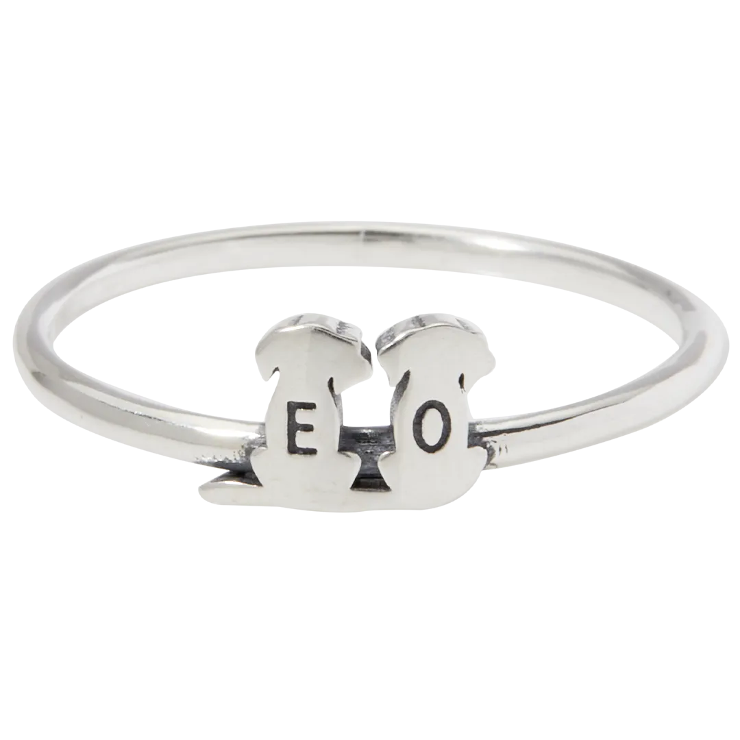 Sterling Silver Animal Family Ring