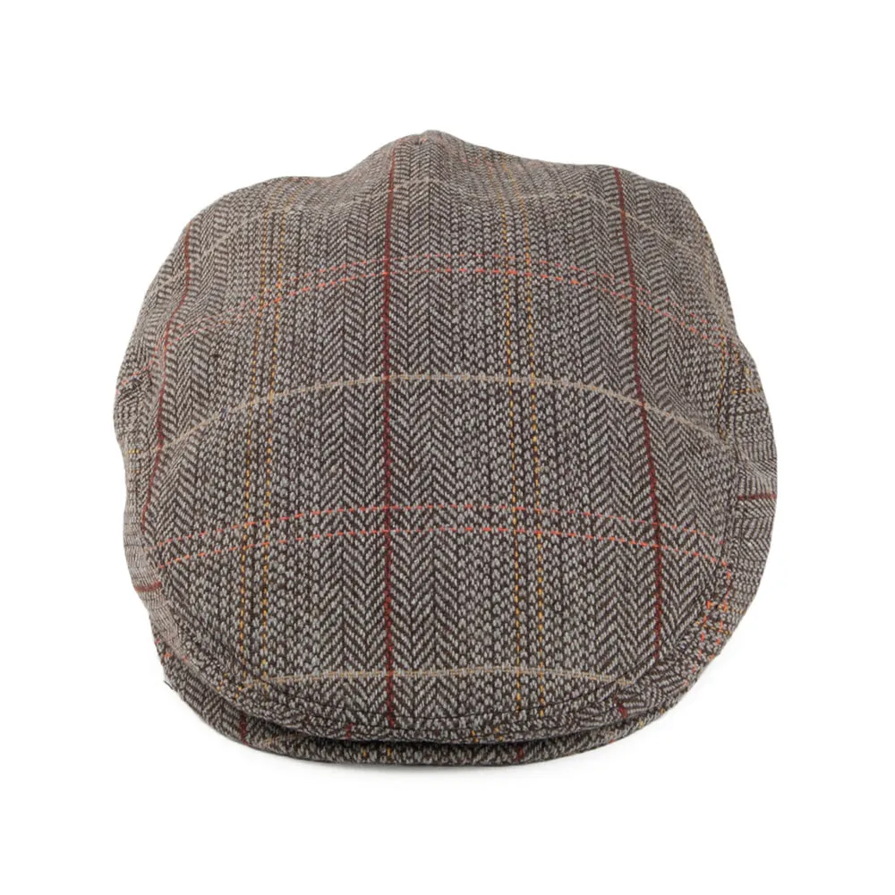 Tweed Flat Cap - Brown-Grey