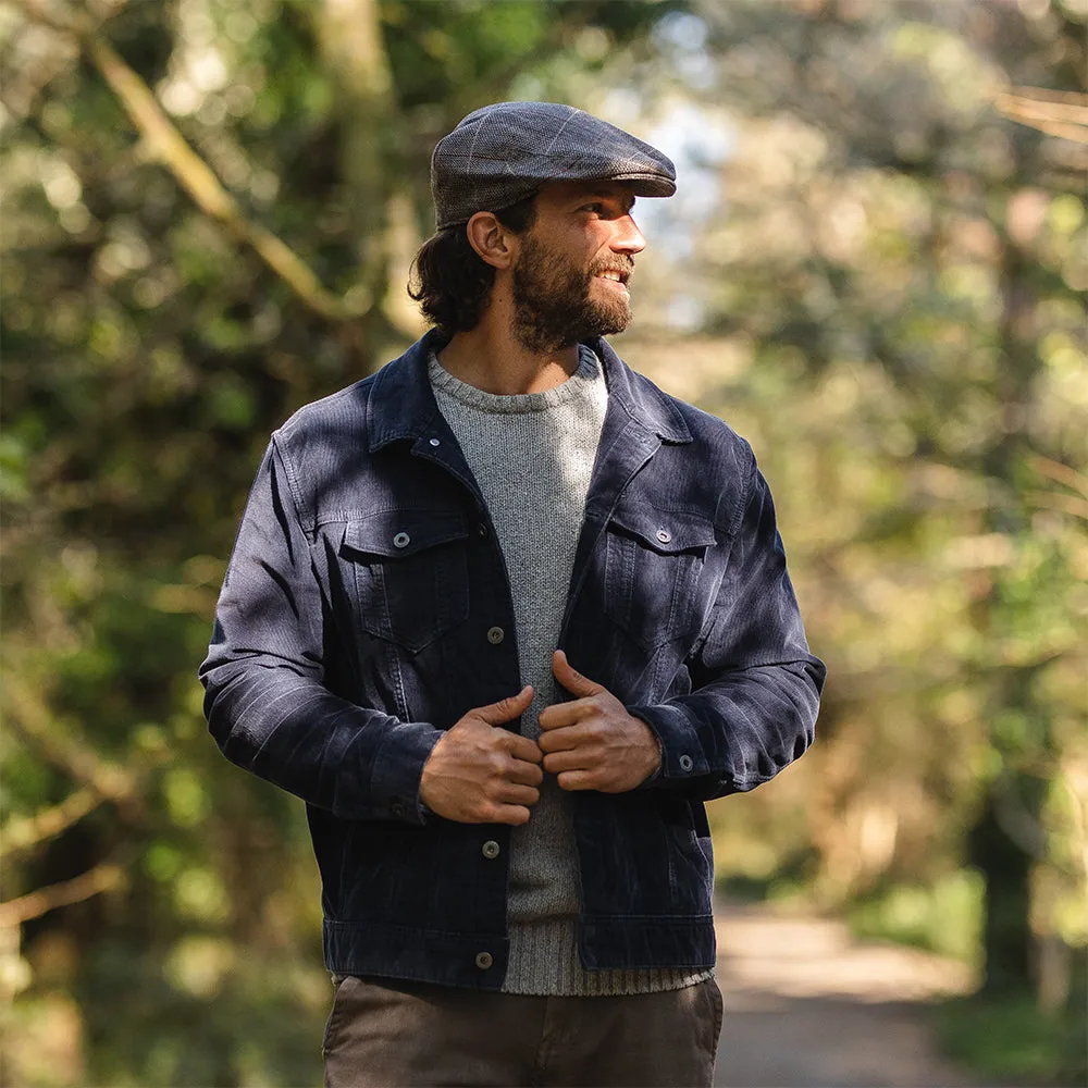 Tweed Flat Cap - Brown-Grey