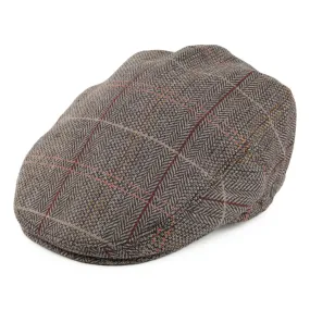 Tweed Flat Cap - Brown-Grey