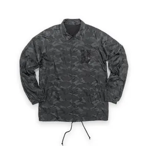 UNISEX NEW H 3D CAMO BUTTON UP COACHES JACKET - BLACKOPS CAMO