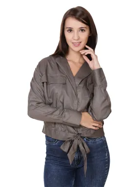 Women Grey Women's Jacket